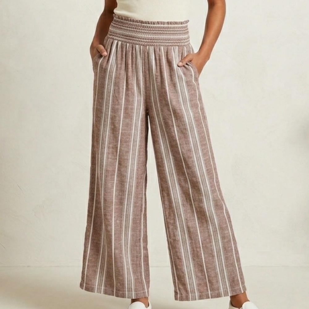 Rewash Linin Stripe Side Boho Pants